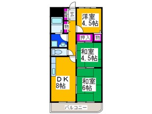 アルカザーレ国分西の物件間取画像